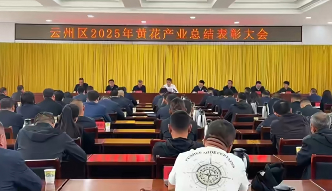 云州区召开2025年黄花产业总结表彰大会