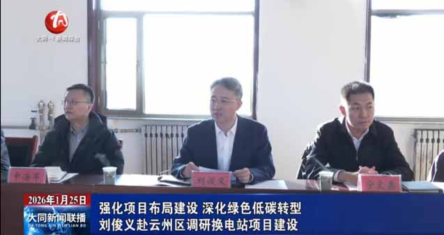刘俊义赴云州区调研换电站项目建设